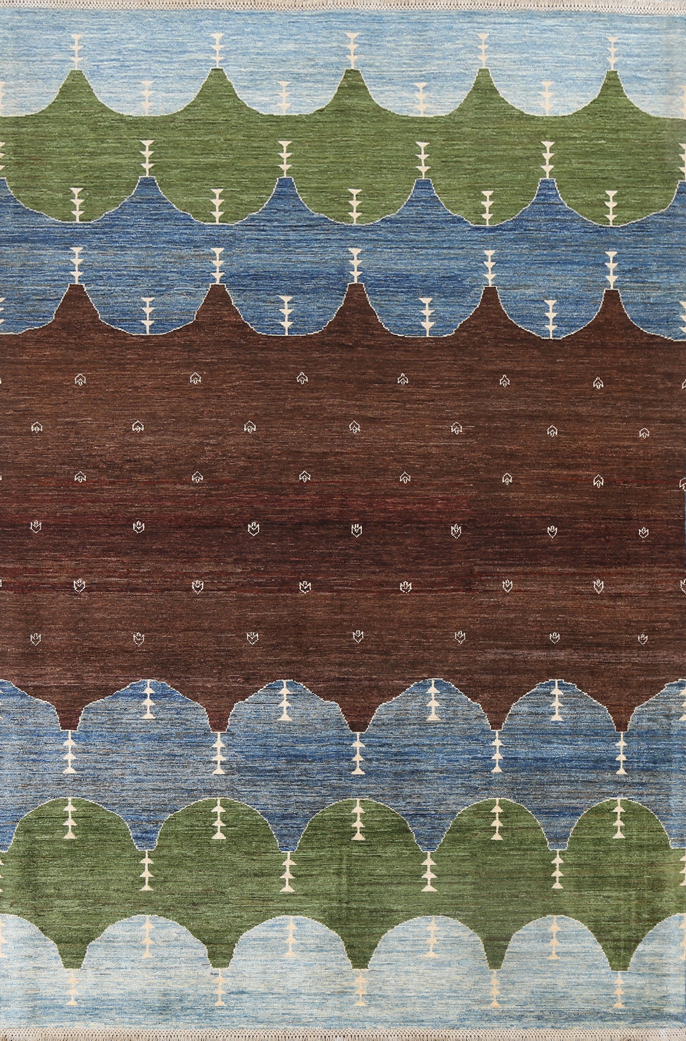 Geometric Wool Gabbeh Kashkoli Oriental Area Rug 6x9