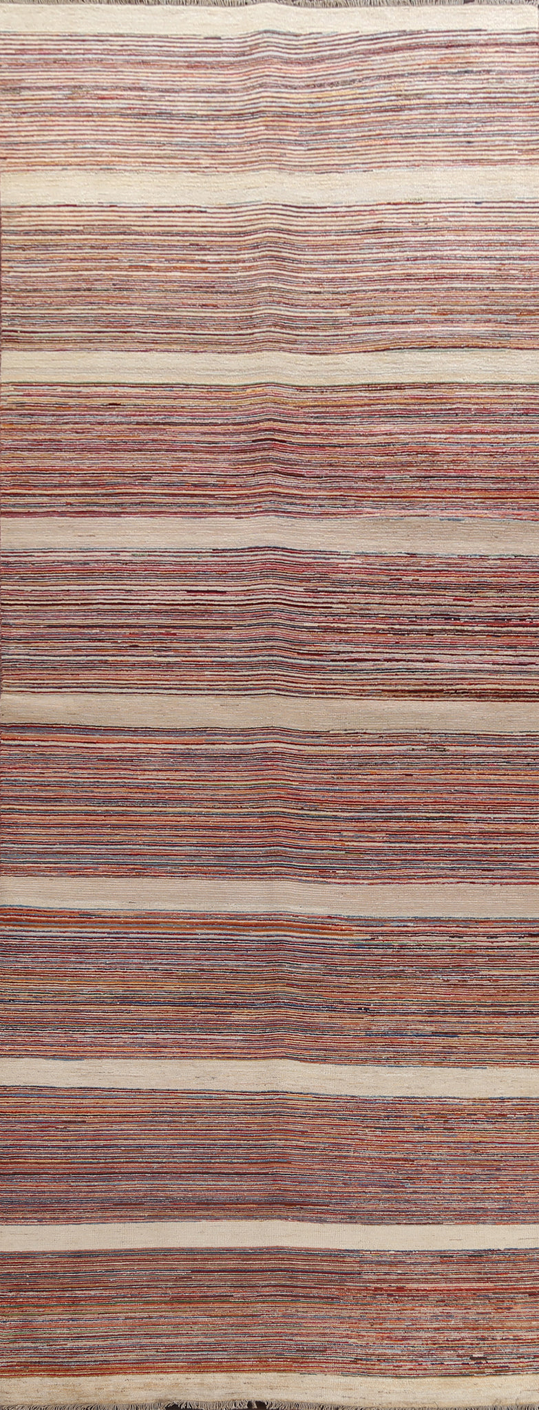 Striped Wool Gabbeh Kashkoli Oriental Runner Rug 5x15