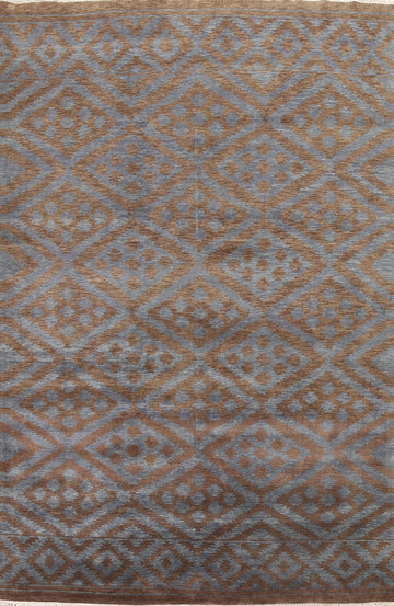 Geometric Wool Oushak Oriental Area Rug 8x11