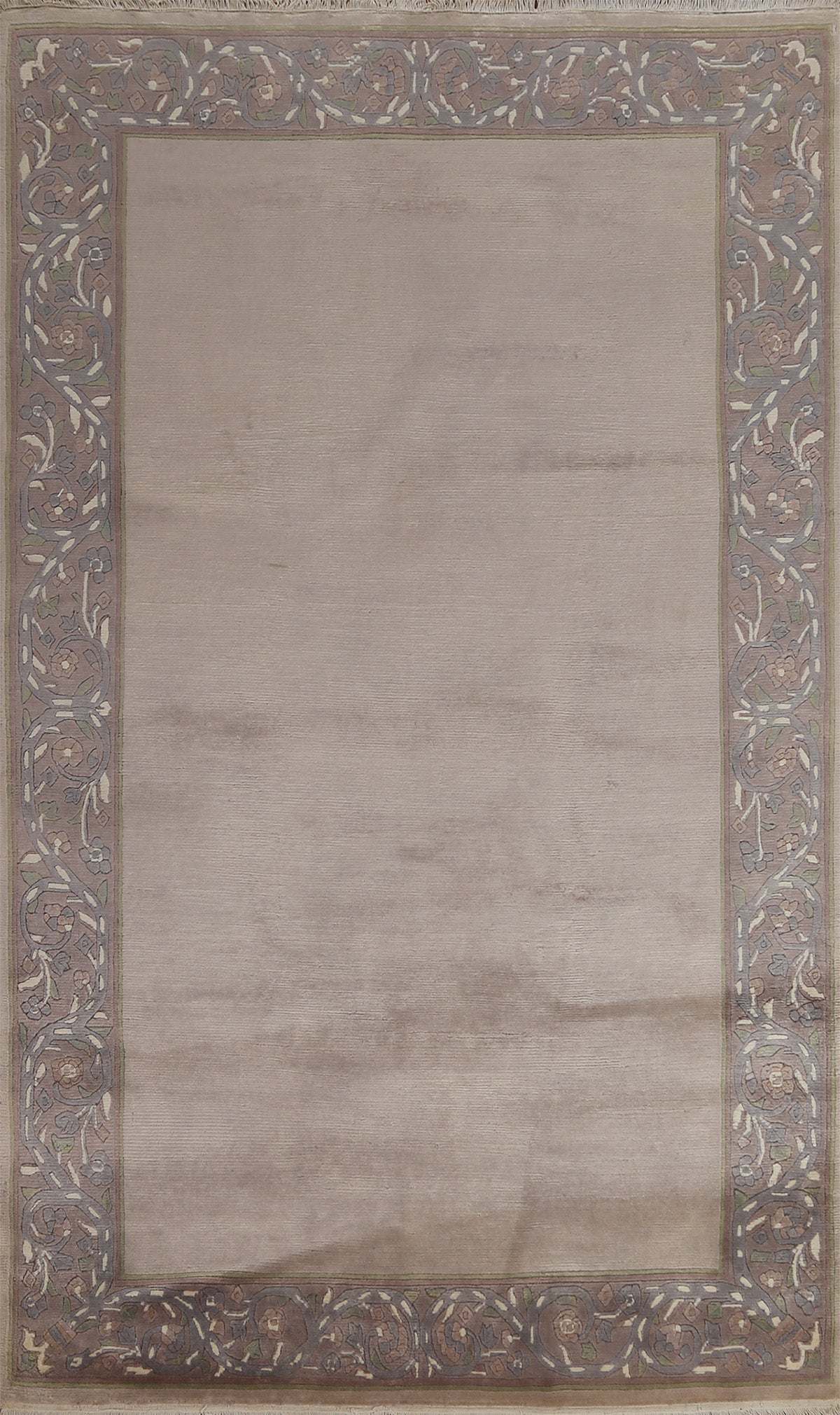 Hand-Knotted Wool Nepalese Oriental Area Rug 5x8