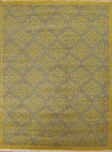 All-Over Geometric Gabbeh Oriental Area Rug 8x10