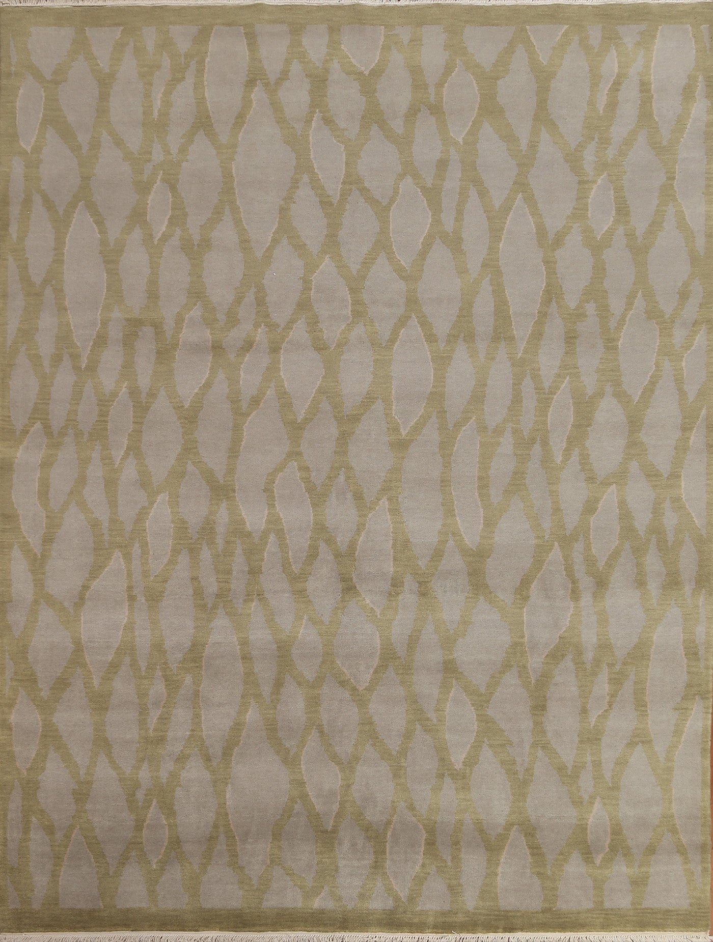 All-Over Wool Abstract Oriental Area Rug 8x10