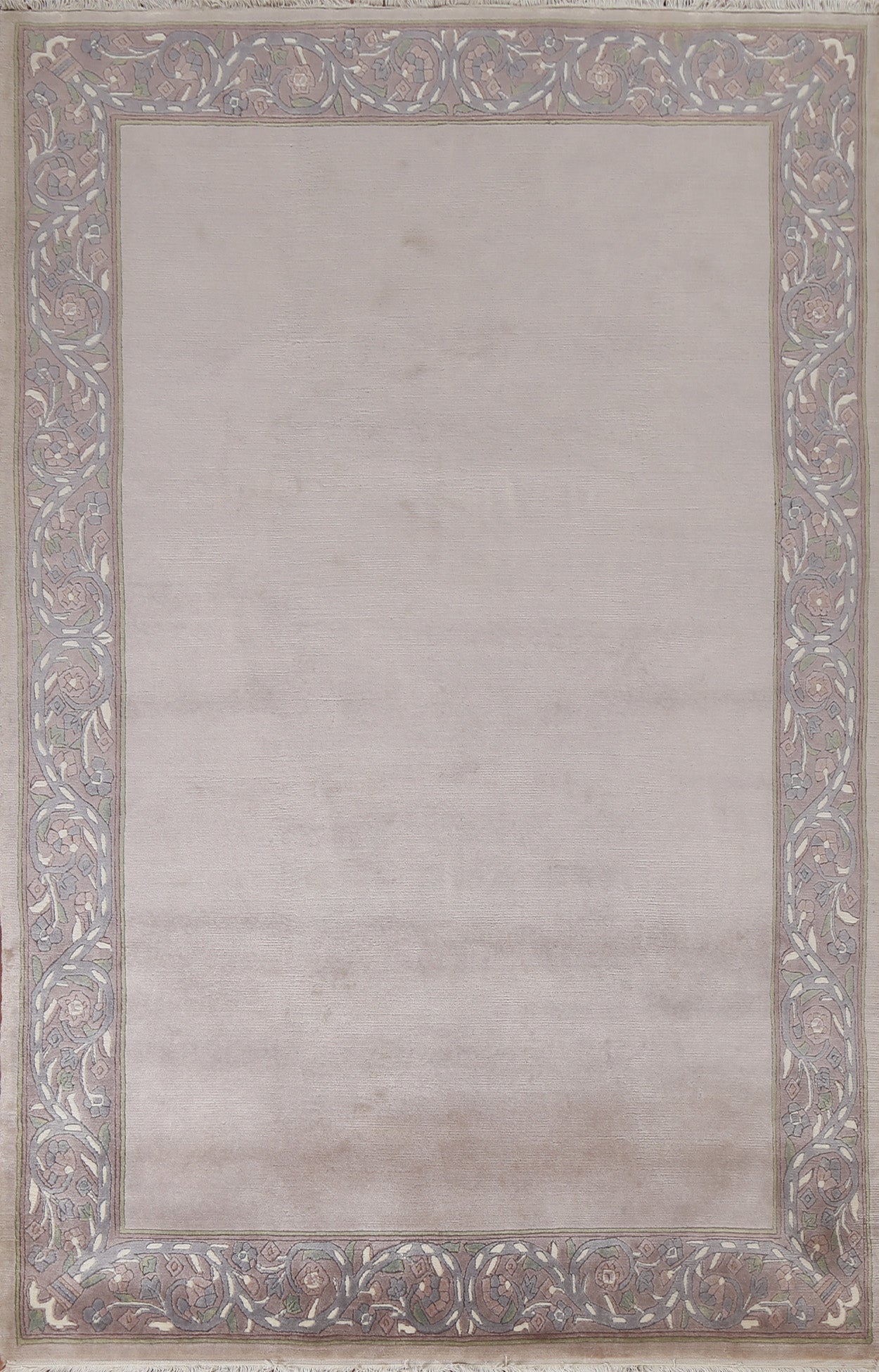 Hand-Knotted Wool Nepalese Oriental Area Rug 5x8
