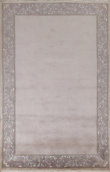 Hand-Knotted Wool Nepalese Oriental Area Rug 5x8