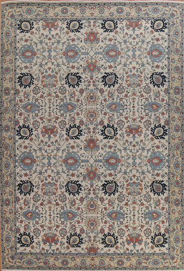 Wool Floral Heriz Serapi Turkish Area Rug 10x13