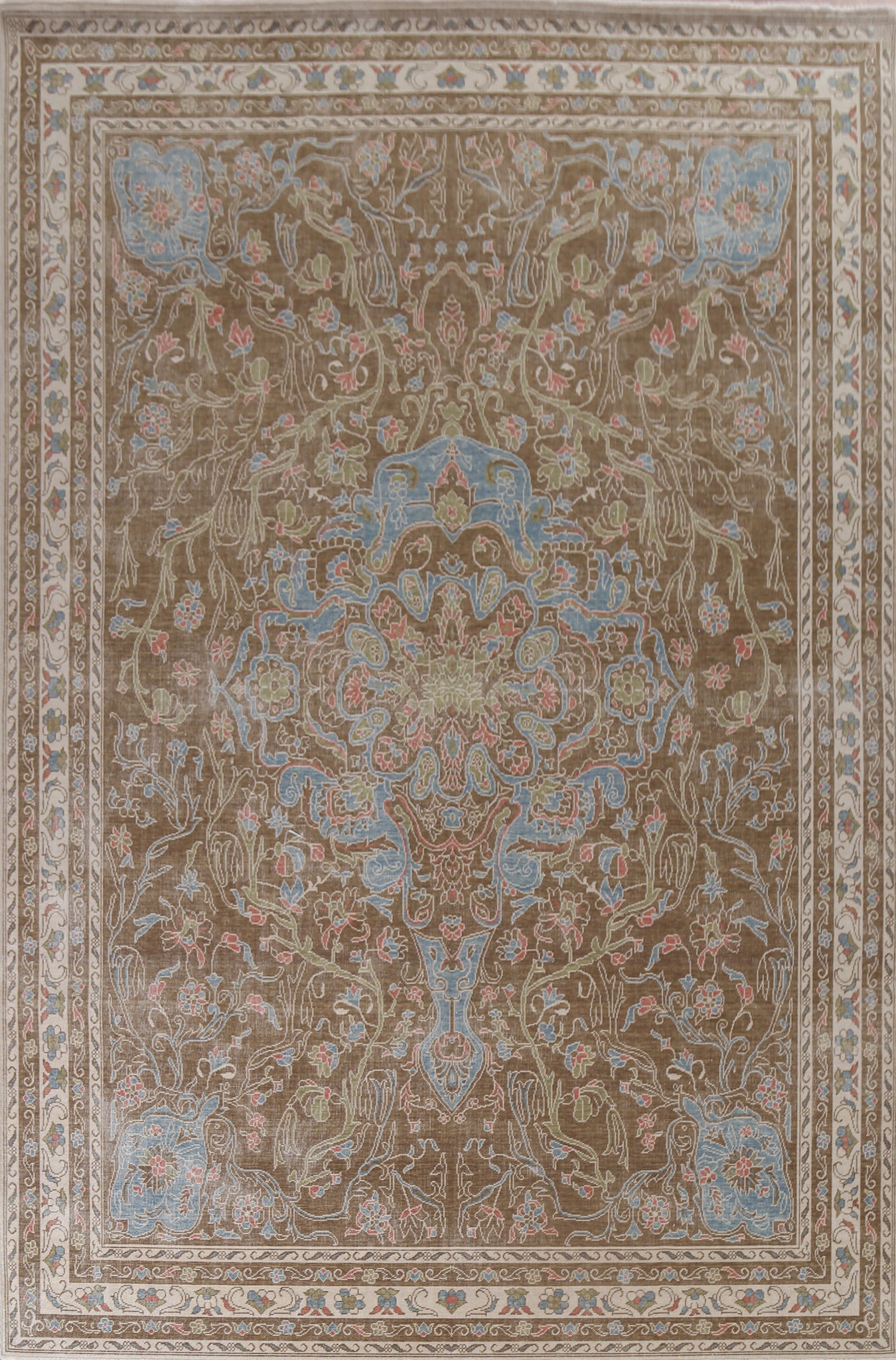 Handmade Wool Oushak Turkish Area Rug 9x12