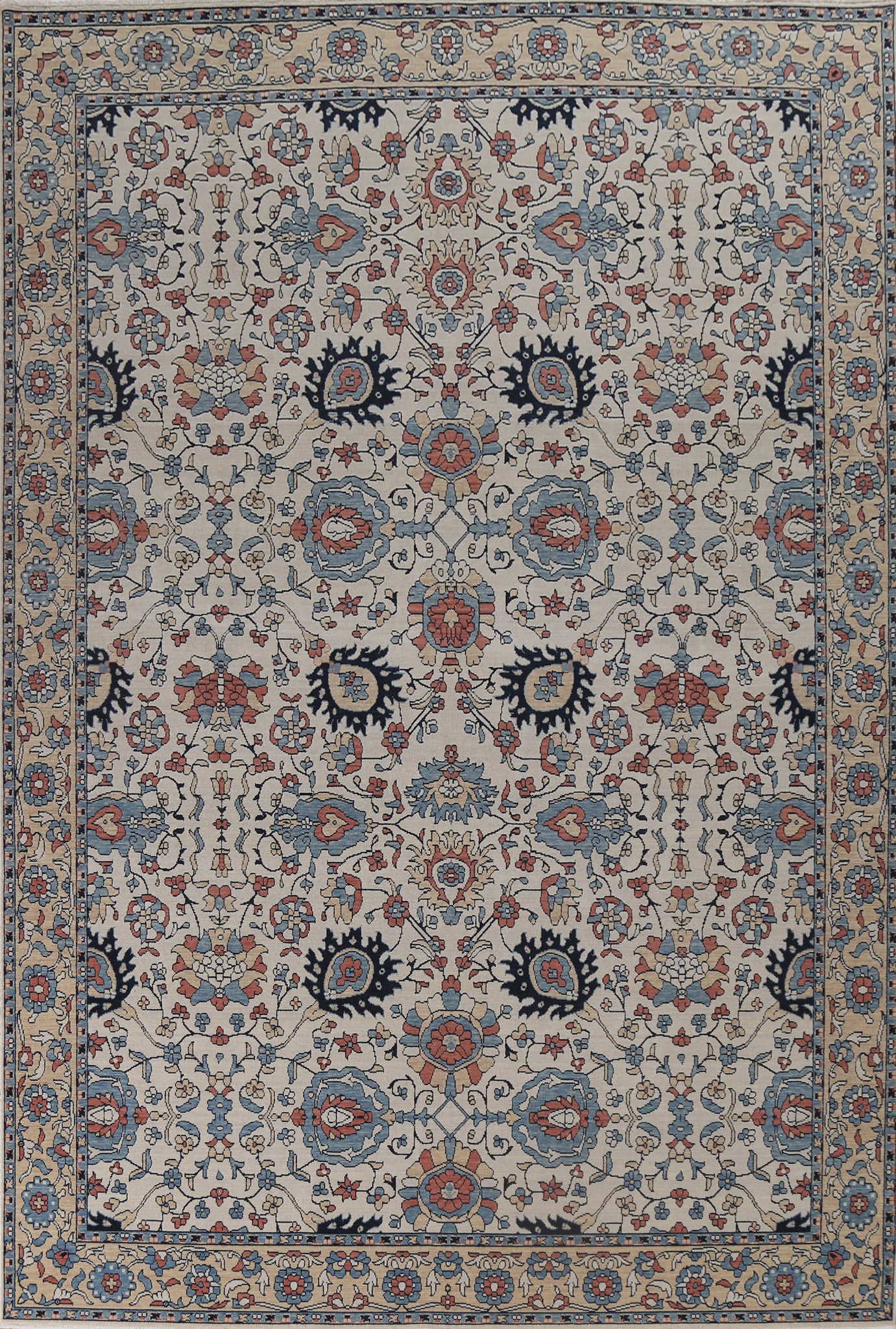 Hand-Knotted Ziegler Oriental Area Rug 9x12