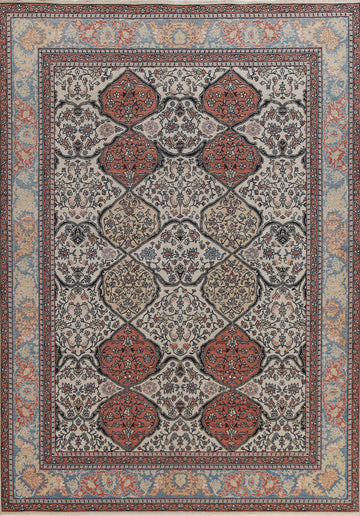 Floral Wool Bakhtiari Wool Turkish Rug 8x10