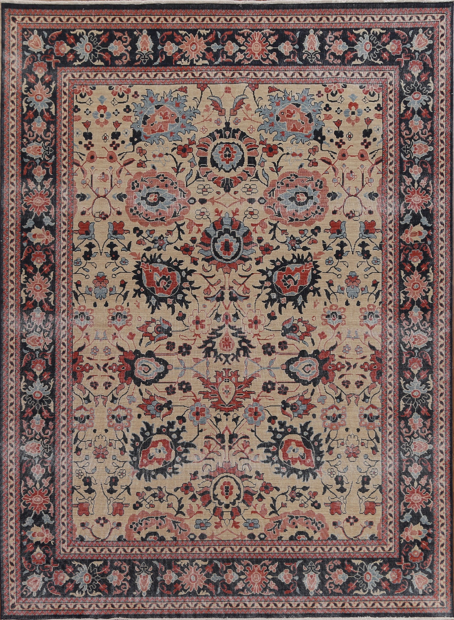 Hand-Knotted Wool Ziegler Oriental Area Rug 8x10