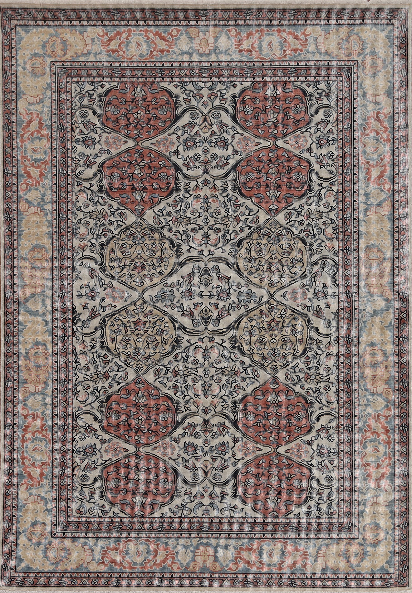 Handmade Wool Bakhtiari Turkish Area Rug 5x7