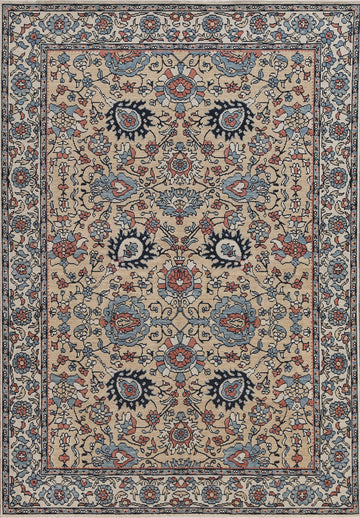 Handmade Wool Ziegler Turkish Area Rug 5x7