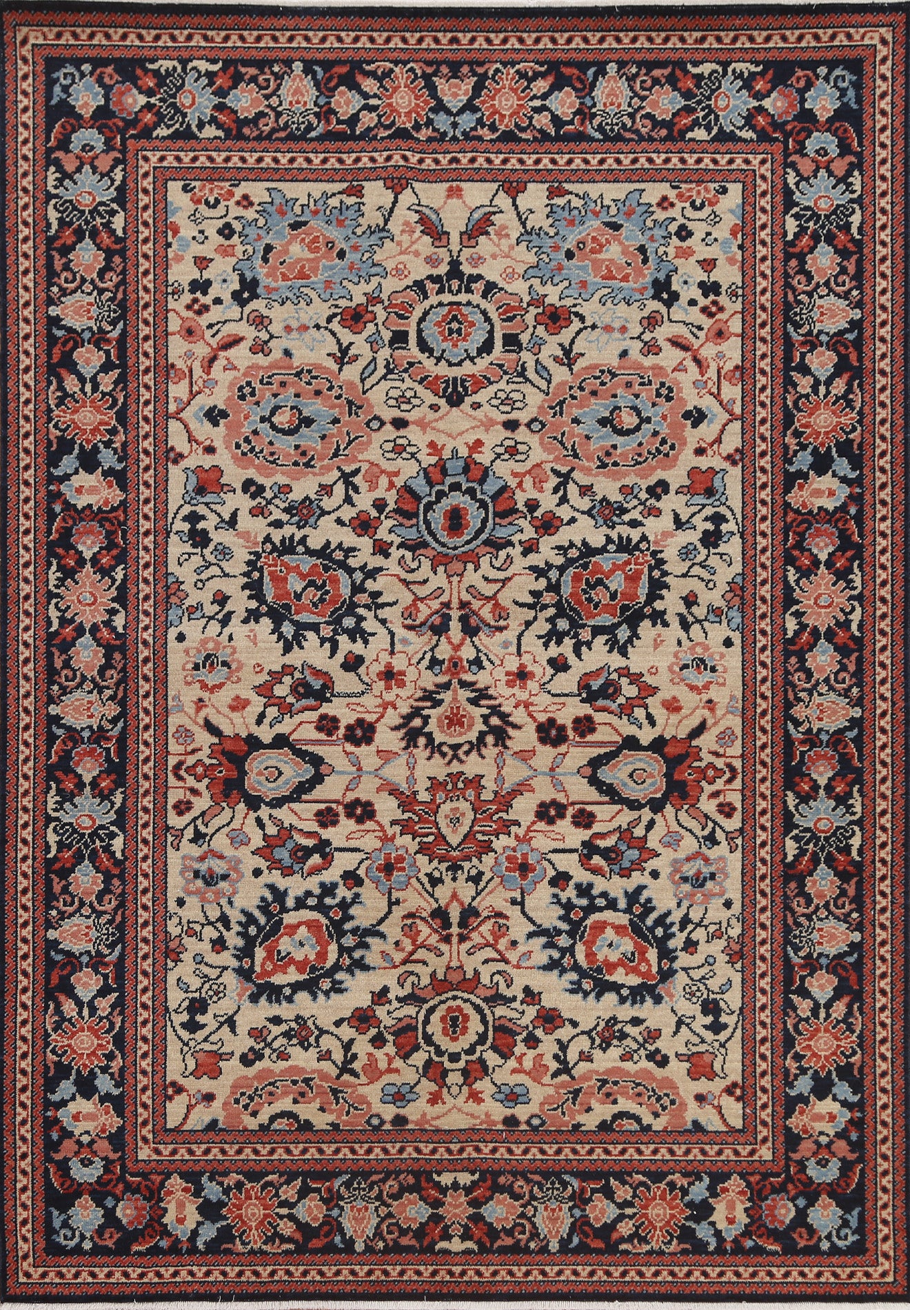 Handmade Wool Ziegler Turkish Area Rug 5x7