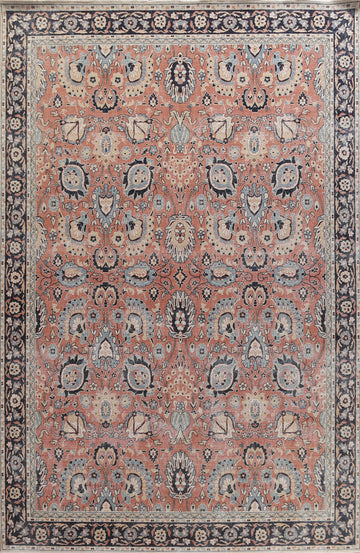 Hand-Knotted Wool Sultanabad Ziegler Turkish Rug 10x13