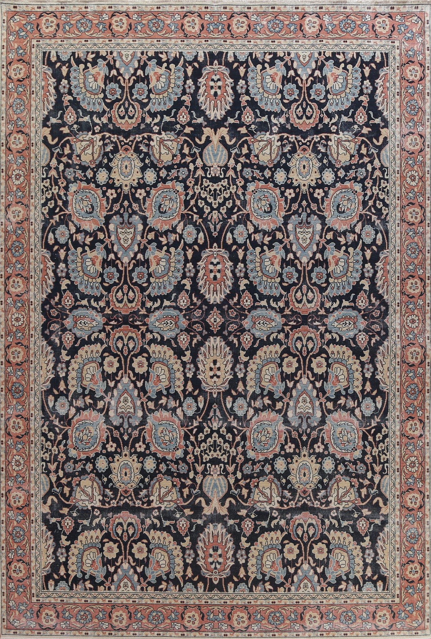 Floral Wool Sultanabad Ziegler Turkish Area Rug 10x13