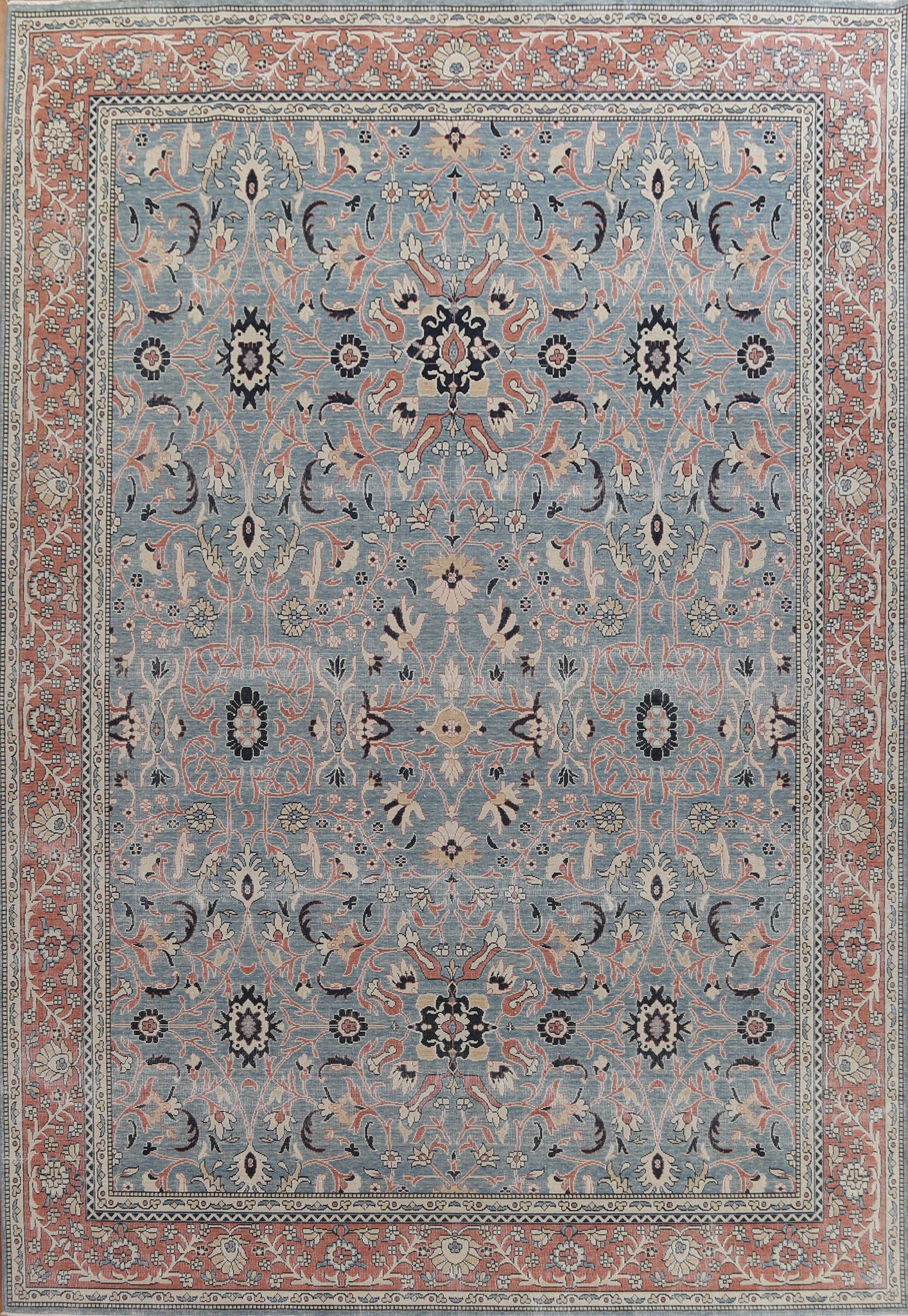 Handmade Sultanabad Ziegler Turkish Wool Rug 10x13