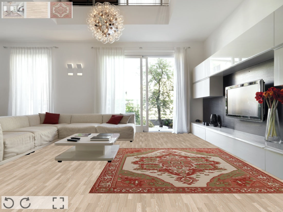 Handmade Wool Heriz Serapi Turkish Area Rug 10x13