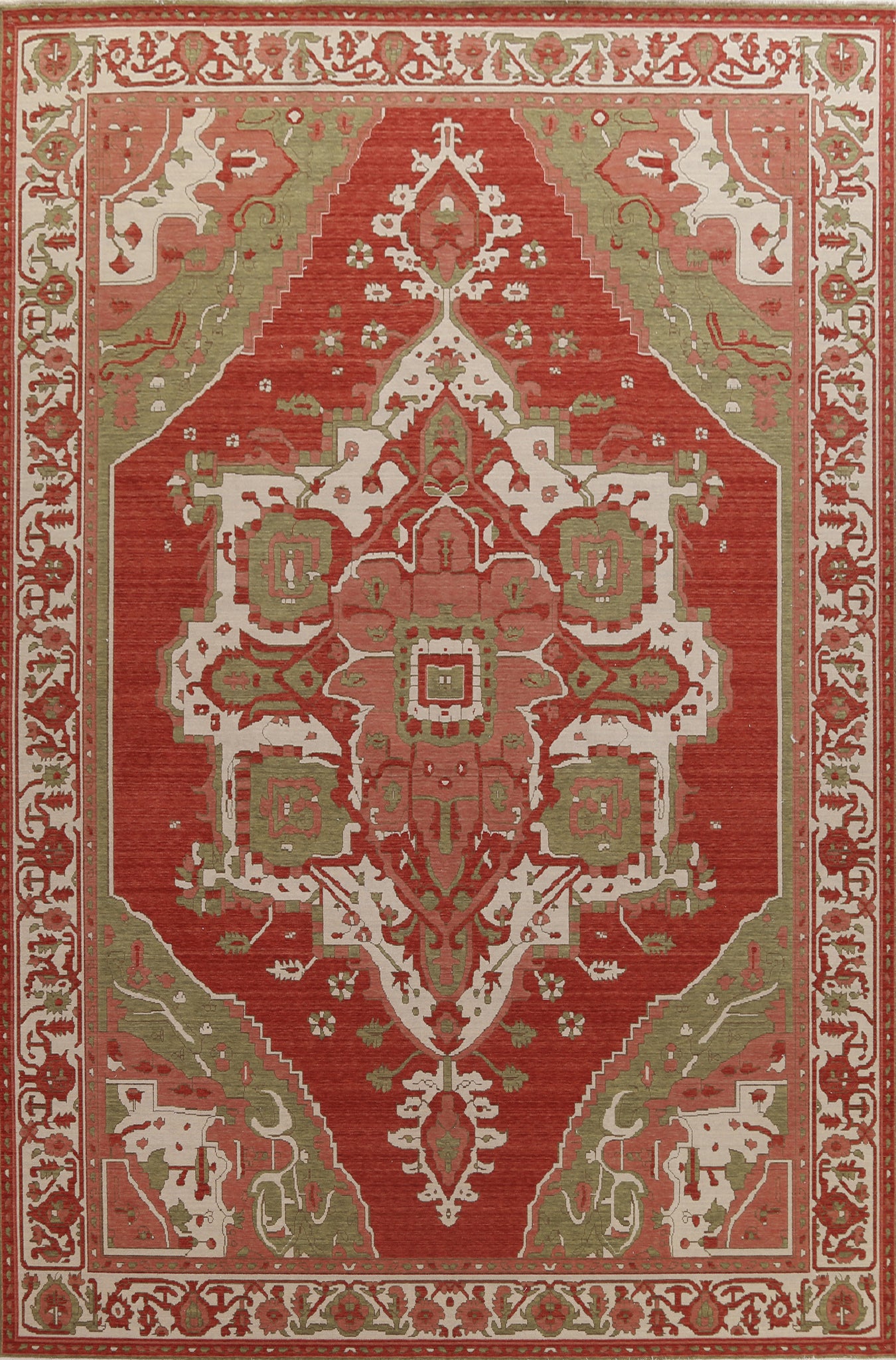 Handmade Wool Heriz Serapi Turkish Area Rug 10x13