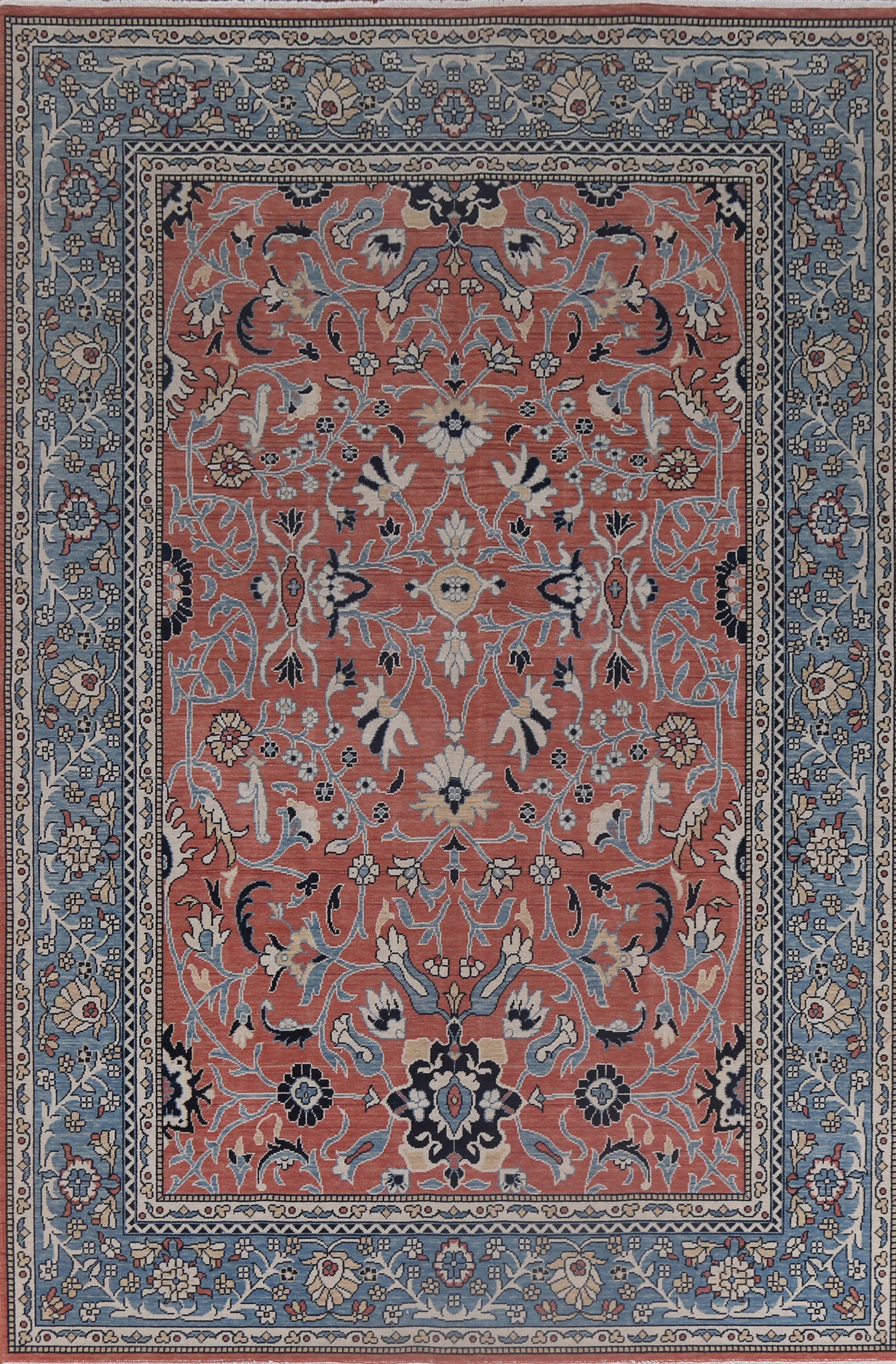 Handmade Wool Sultanabad Ziegler Turkish Rug 7x10