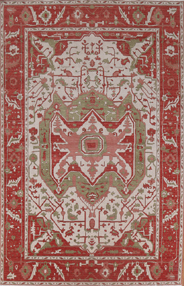 Handmade Wool Heriz Serapi Turkish Rug 7x10