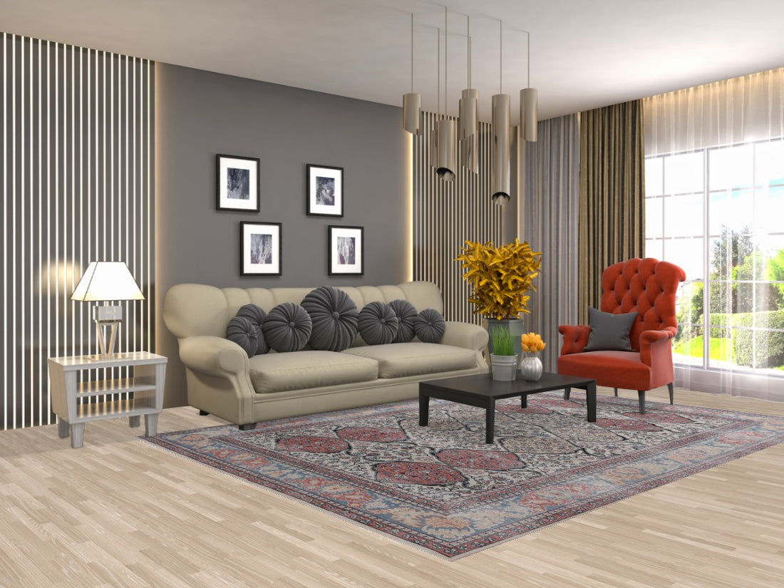 Handmade Wool Bakhtiari Turkish Rug 7x10