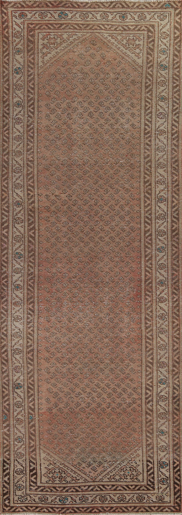 Wool Boteh Botemir Persian Runner Rug 3x10