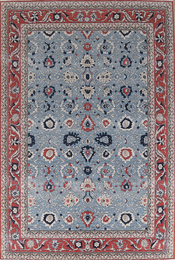 Hand-Knotted Sultanabad Ziegler Turkish Wool Rug 9x12