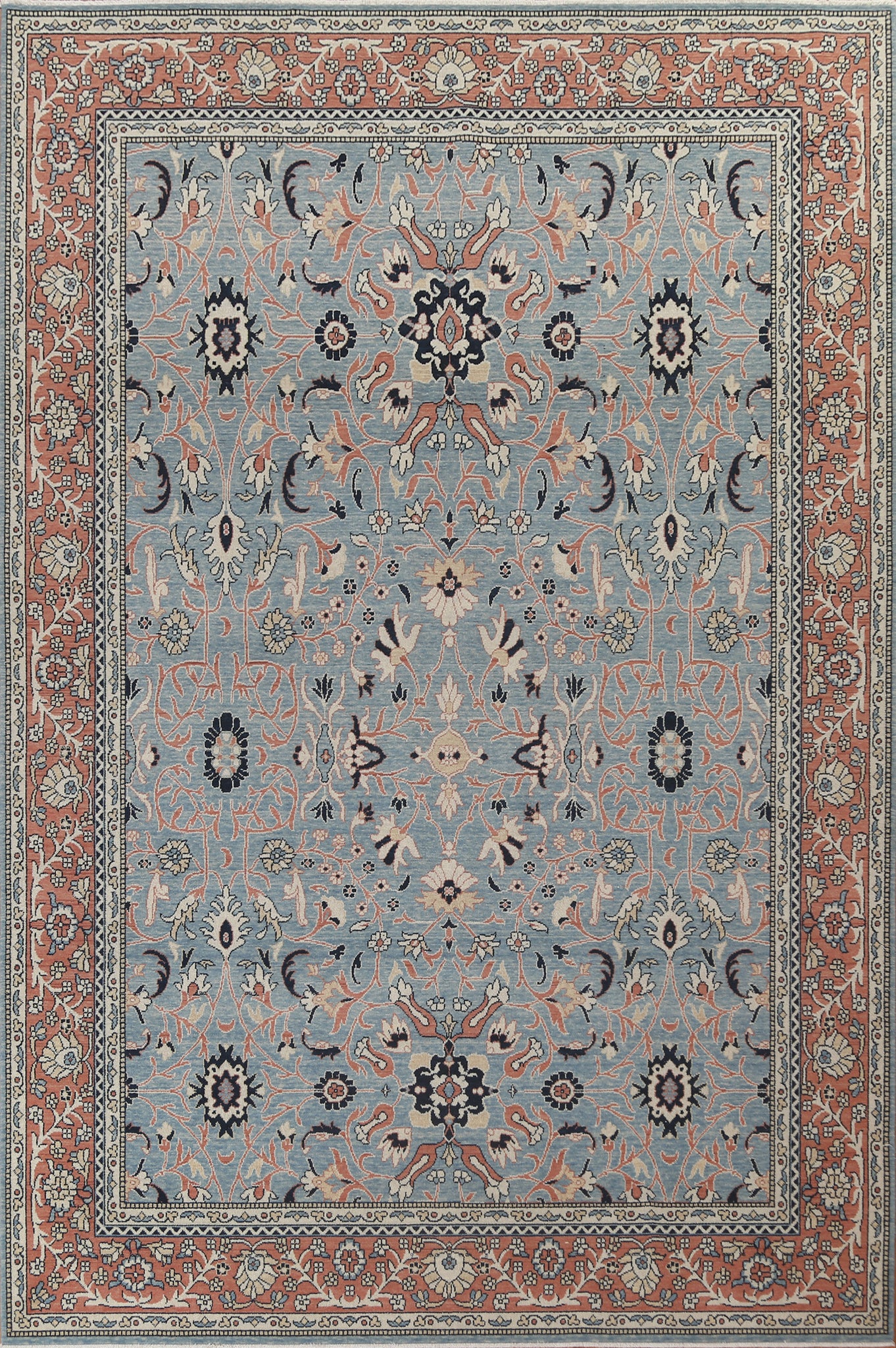 Floral Sultanabad Ziegler Turkish Wool Rug 9x12