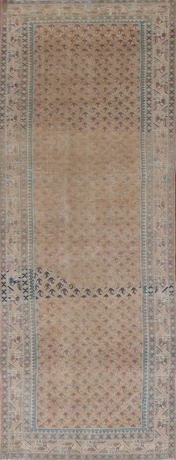 Handmade Wool Tabriz Persian Runner Rug 3x11