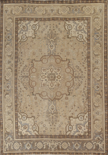 Handmade Wool Heriz Persian Area Rug 8x11