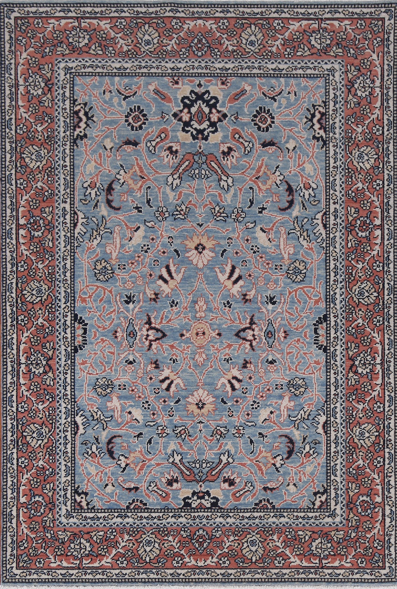 Floral Handmade Sultanabad Ziegler Turkish Area Rug 4x6