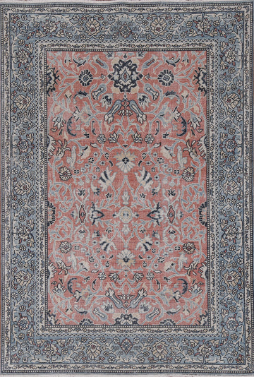 Handmade Sultanabad Ziegler Turkish Wool Rug 4x6