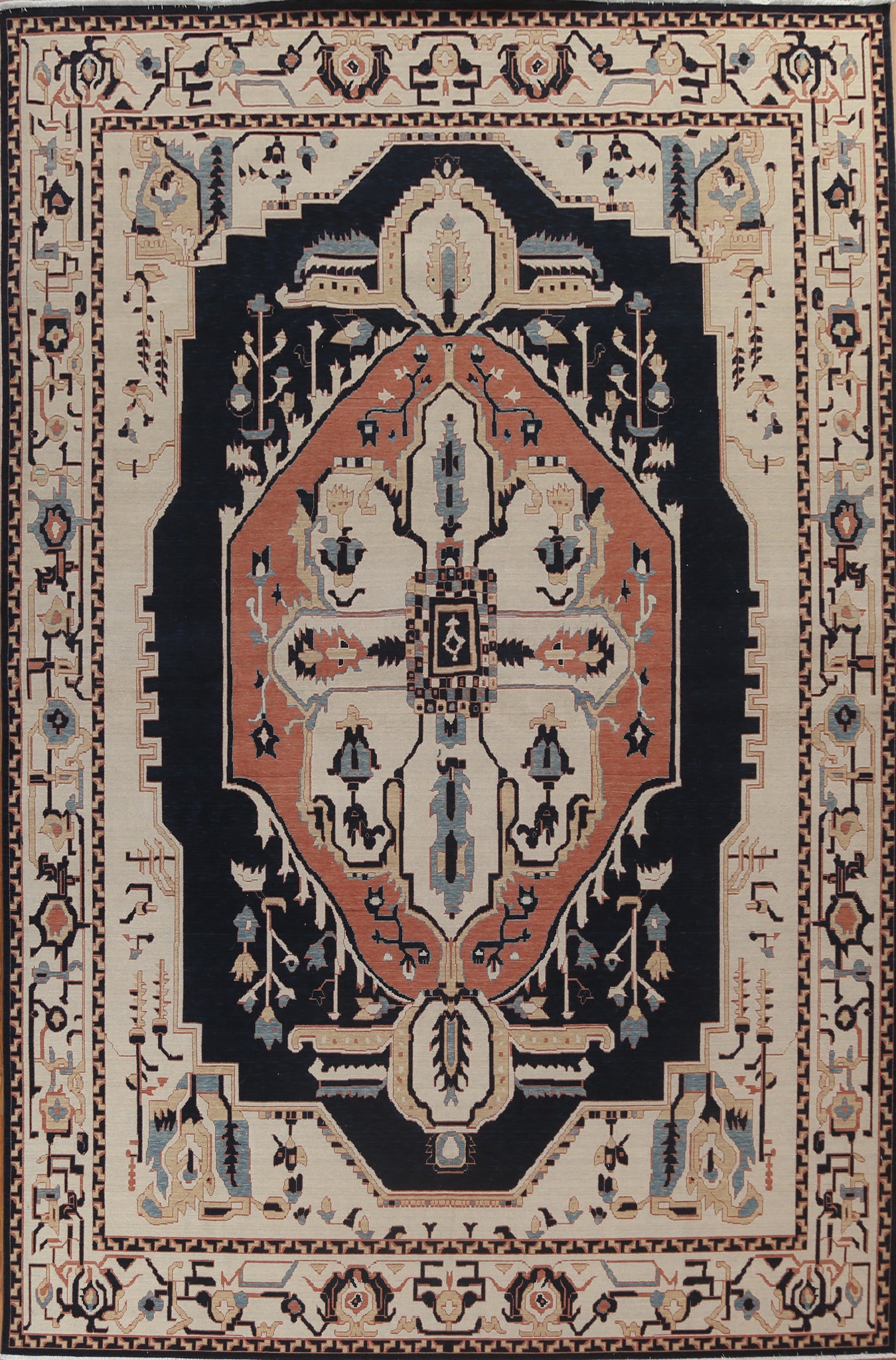 Geometric Heriz Serapi Oriental Area Rug 10x13