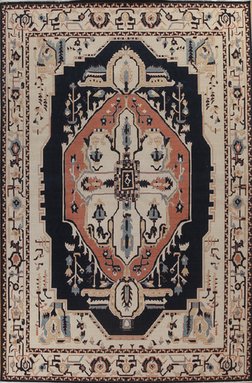 Geometric Heriz Serapi Oriental Area Rug 10x13