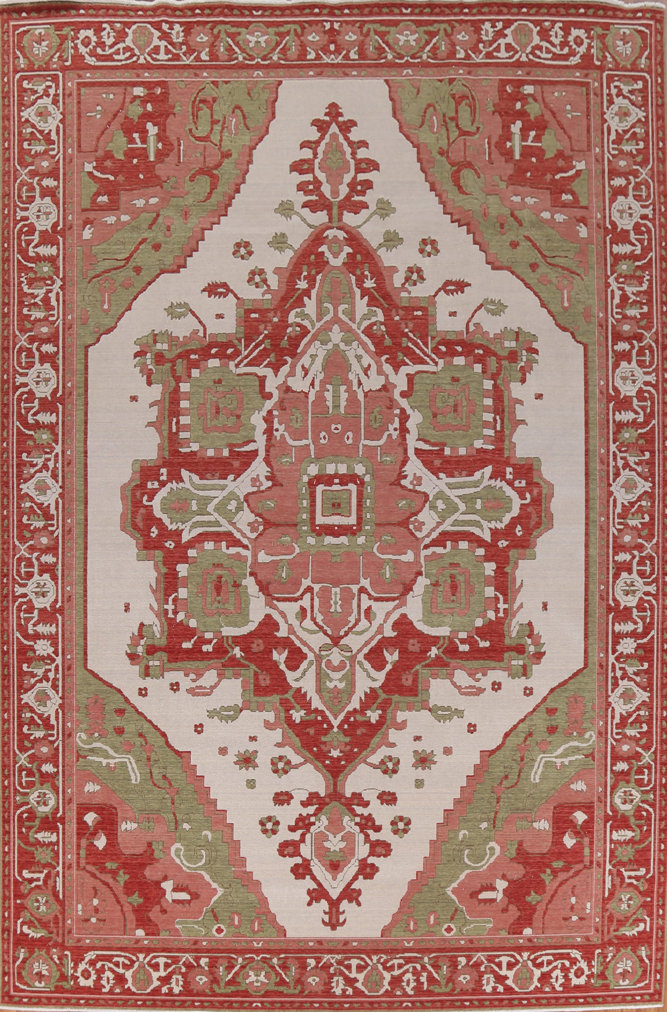 Heriz Serapi Geometric Oriental Area Rug 10x13