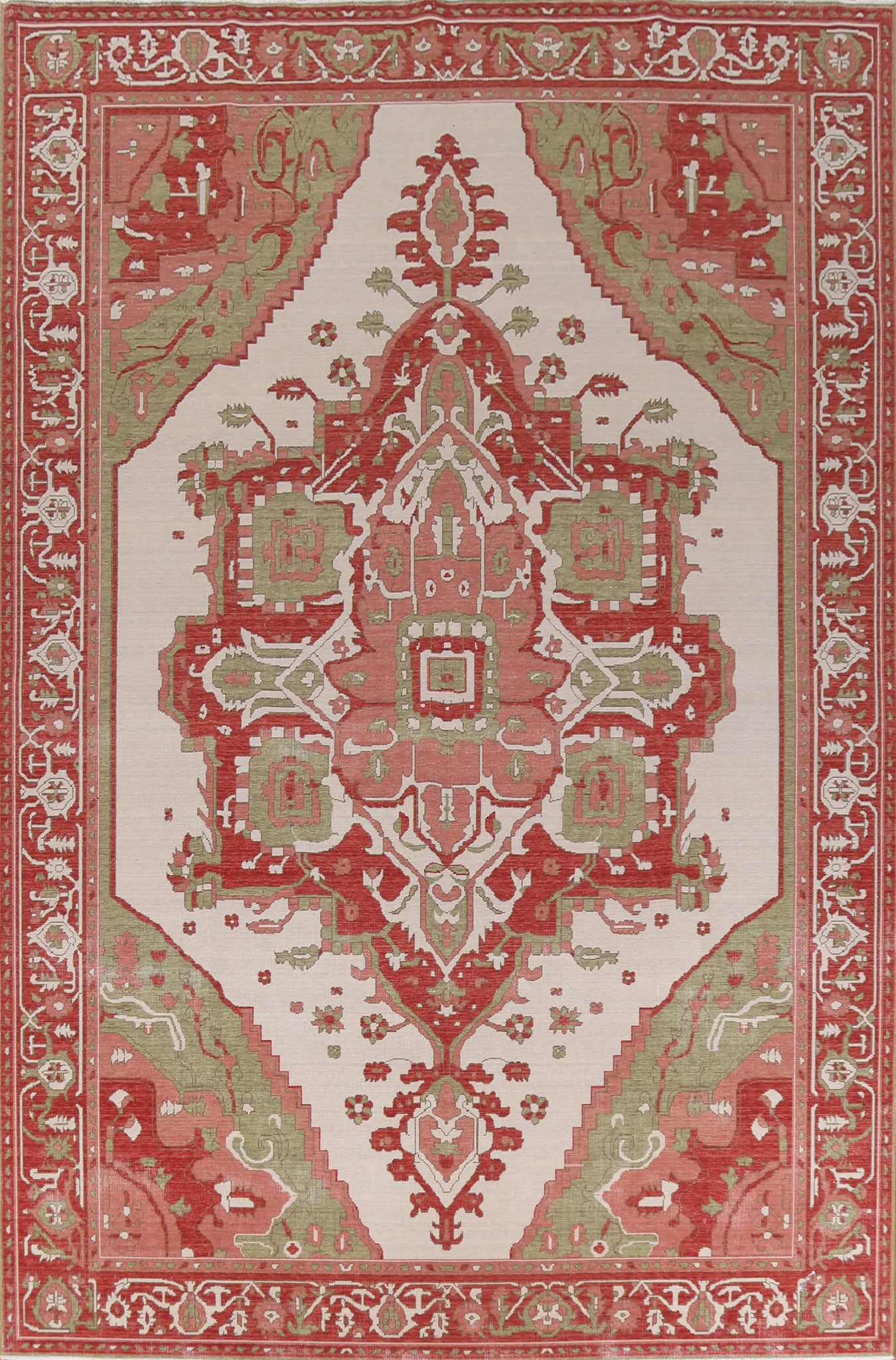 Geometric Heriz Serapi Oriental Area Rug 10x13