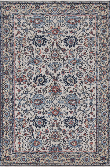 Hand-Knotted Sultanabad Ziegler Oriental Wool Rug 4x6