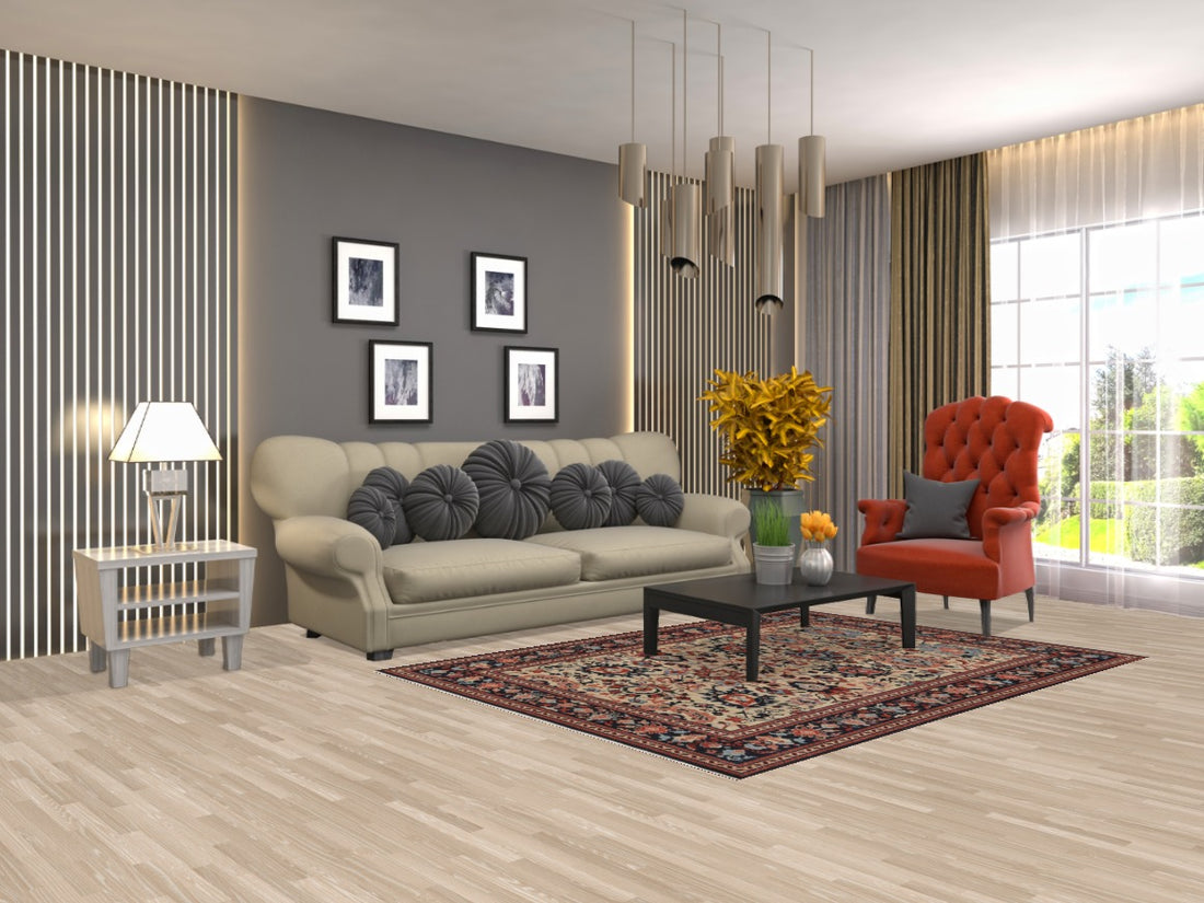 Floral Sultanabad Ziegler Turkish Area Rug 5x7