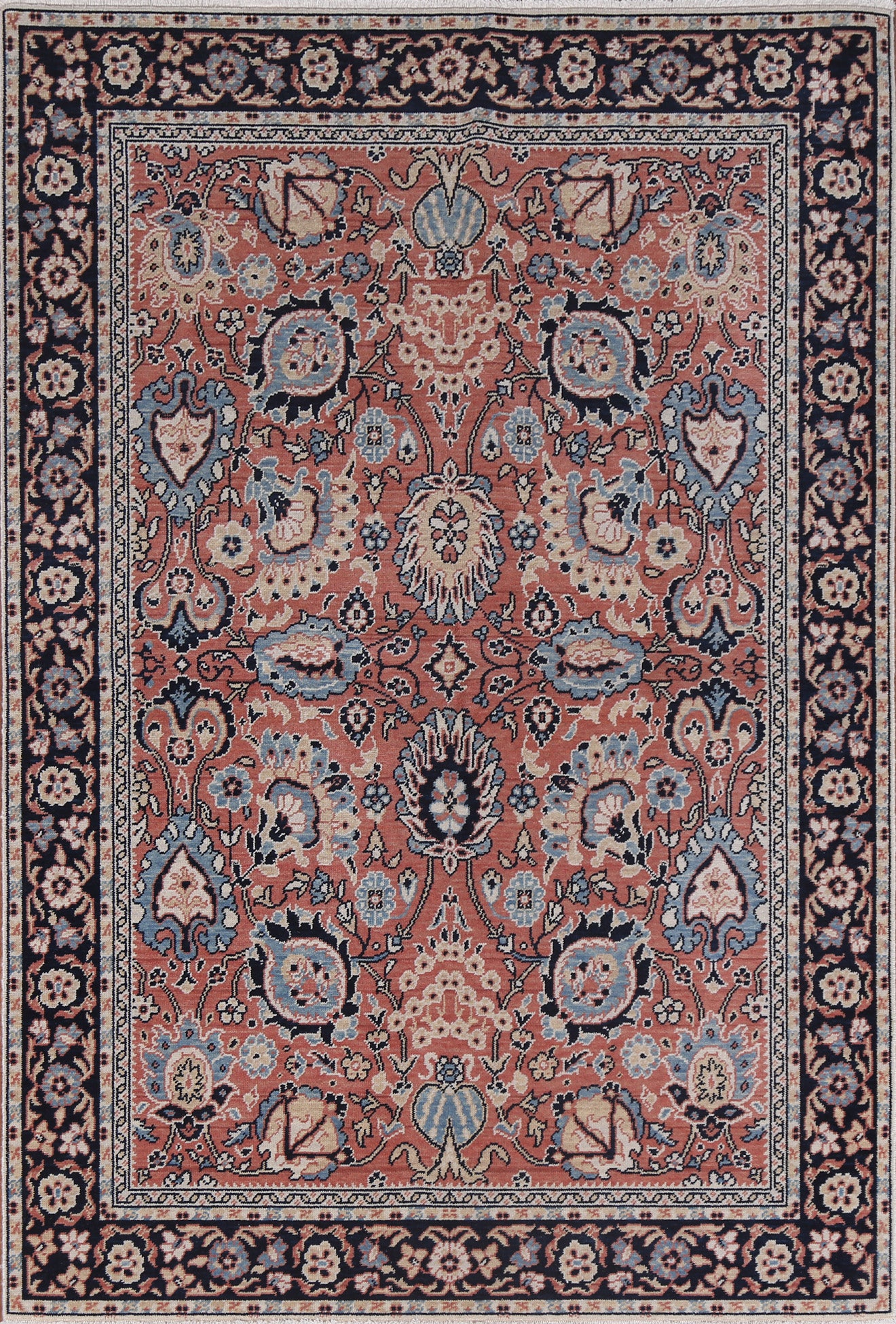 Floral Sultanabad Ziegler Oriental Wool Rug 5x7