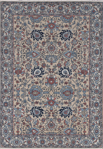 Floral Sultanabad Ziegler Turkish Area Rug 5x7