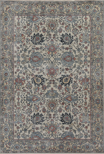 Floral Wool Sultanabad Ziegler Oriental Area Rug 5x7