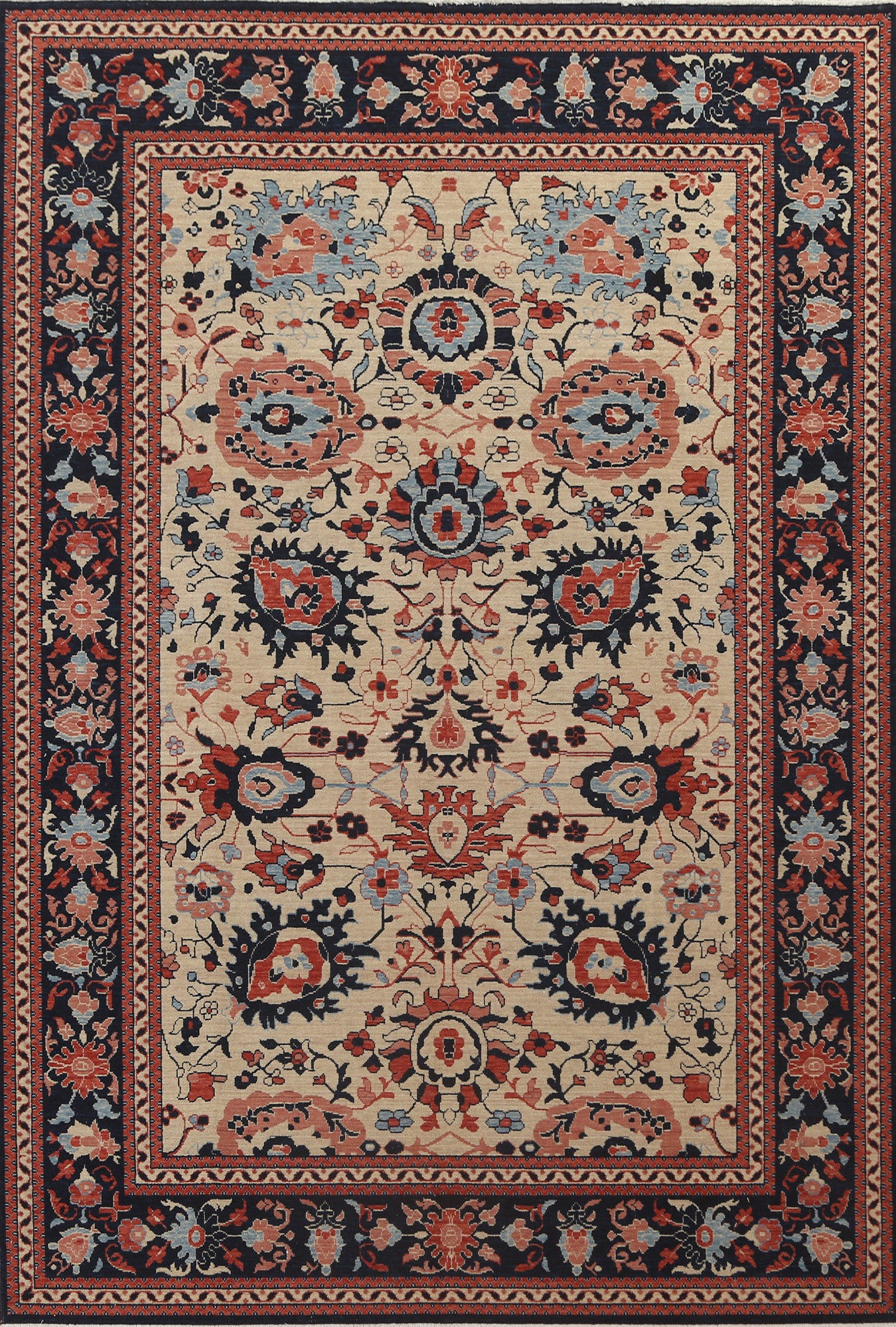 Floral Sultanabad Ziegler Oriental Area Rug 7x10