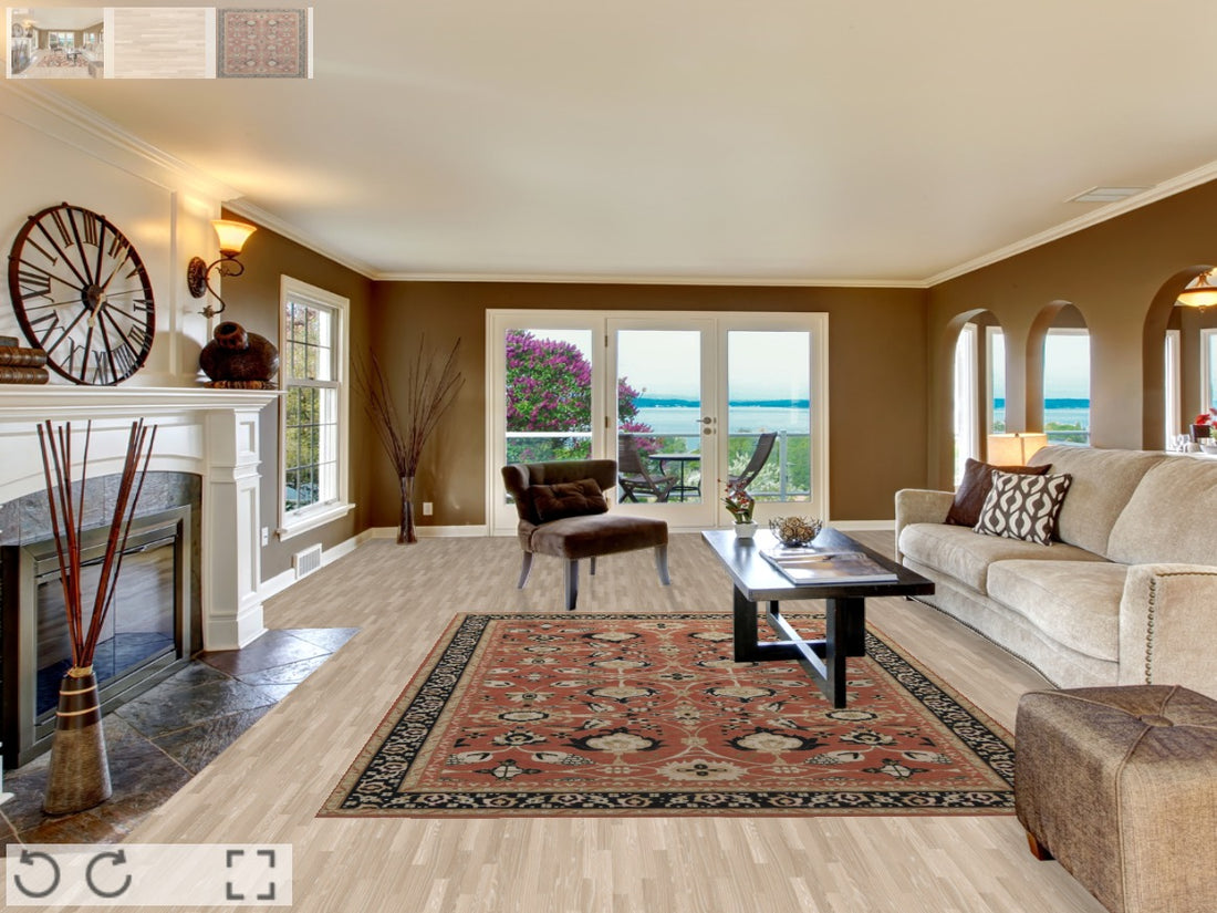 Floral Sultanabad Ziegler Oriental Area Rug 7x10