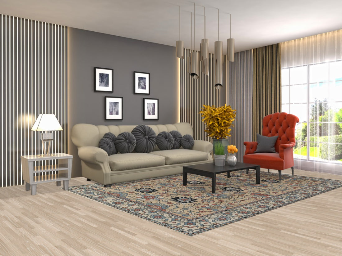 Floral Sultanabad Ziegler Oriental Area Rug 7x10