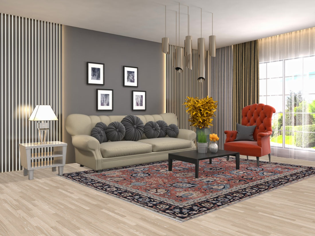 Floral Sultanabad Ziegler Oriental Area Rug 7x10