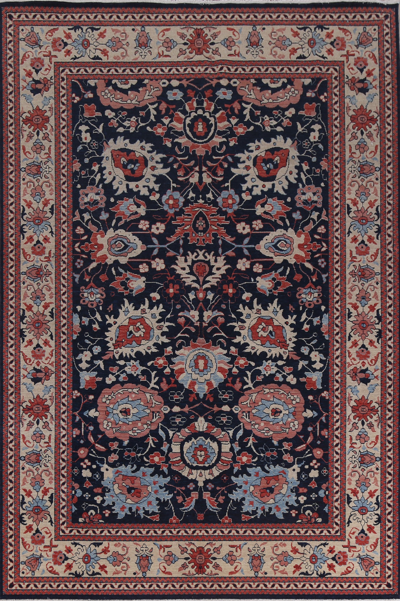 Floral Sultanabad Ziegler Turkish Area Rug 7x10