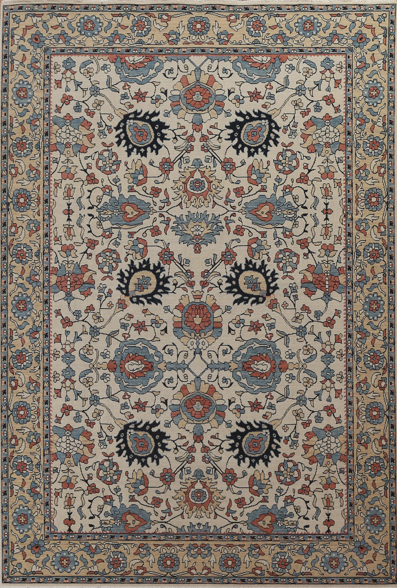 Floral Sultanabad Ziegler Oriental Area Rug 7x10