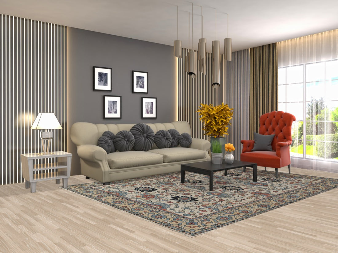 Floral Sultanabad Ziegler Oriental Area Rug 7x10