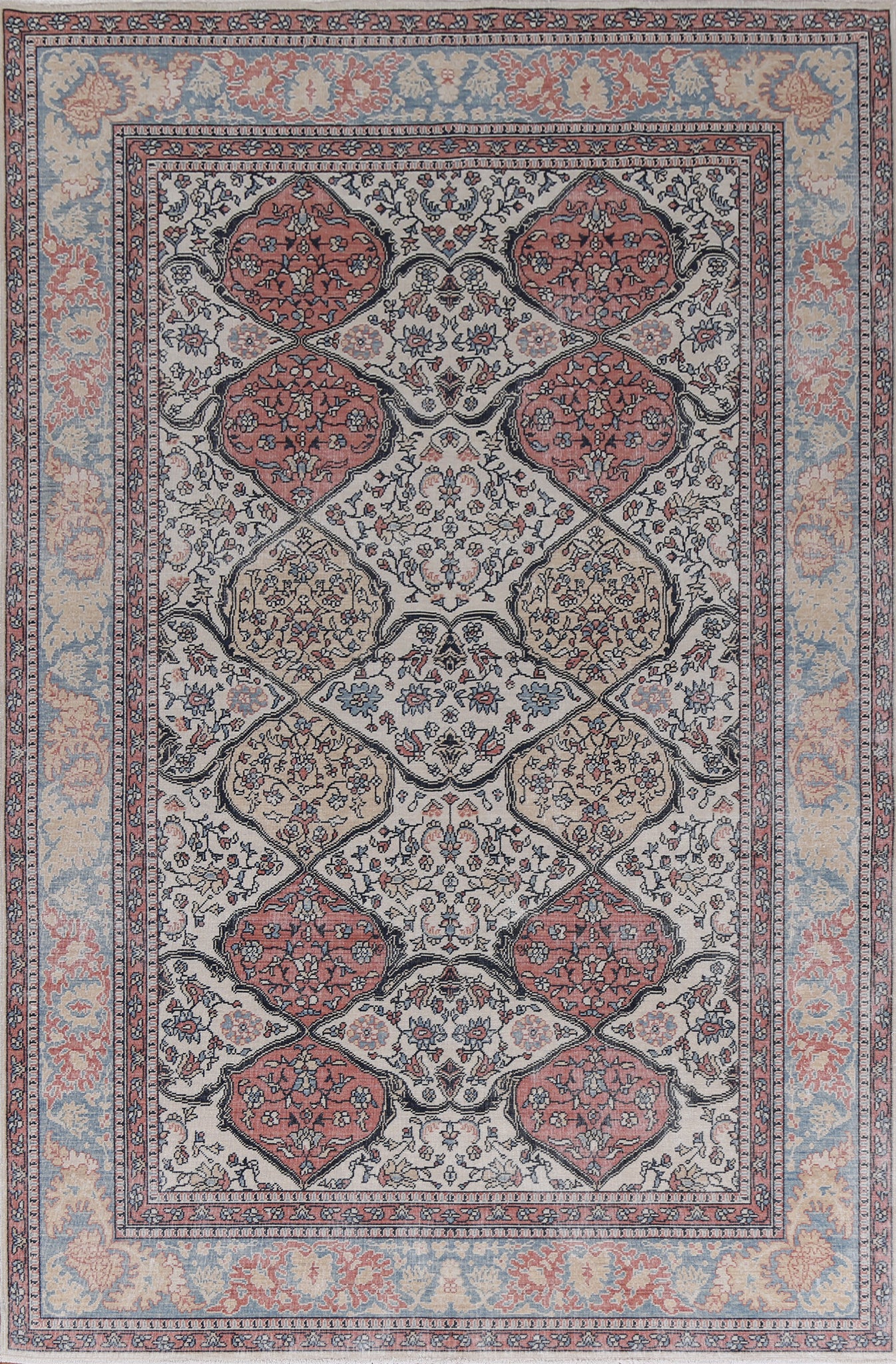 Geometric Bakhtiari Oriental Area Rug 7x10