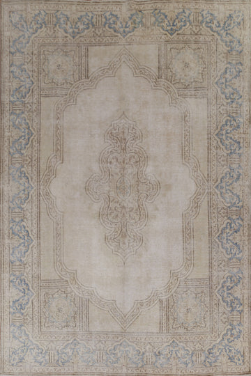 Antique Geometric bKerman Persian Area Rug 8x11
