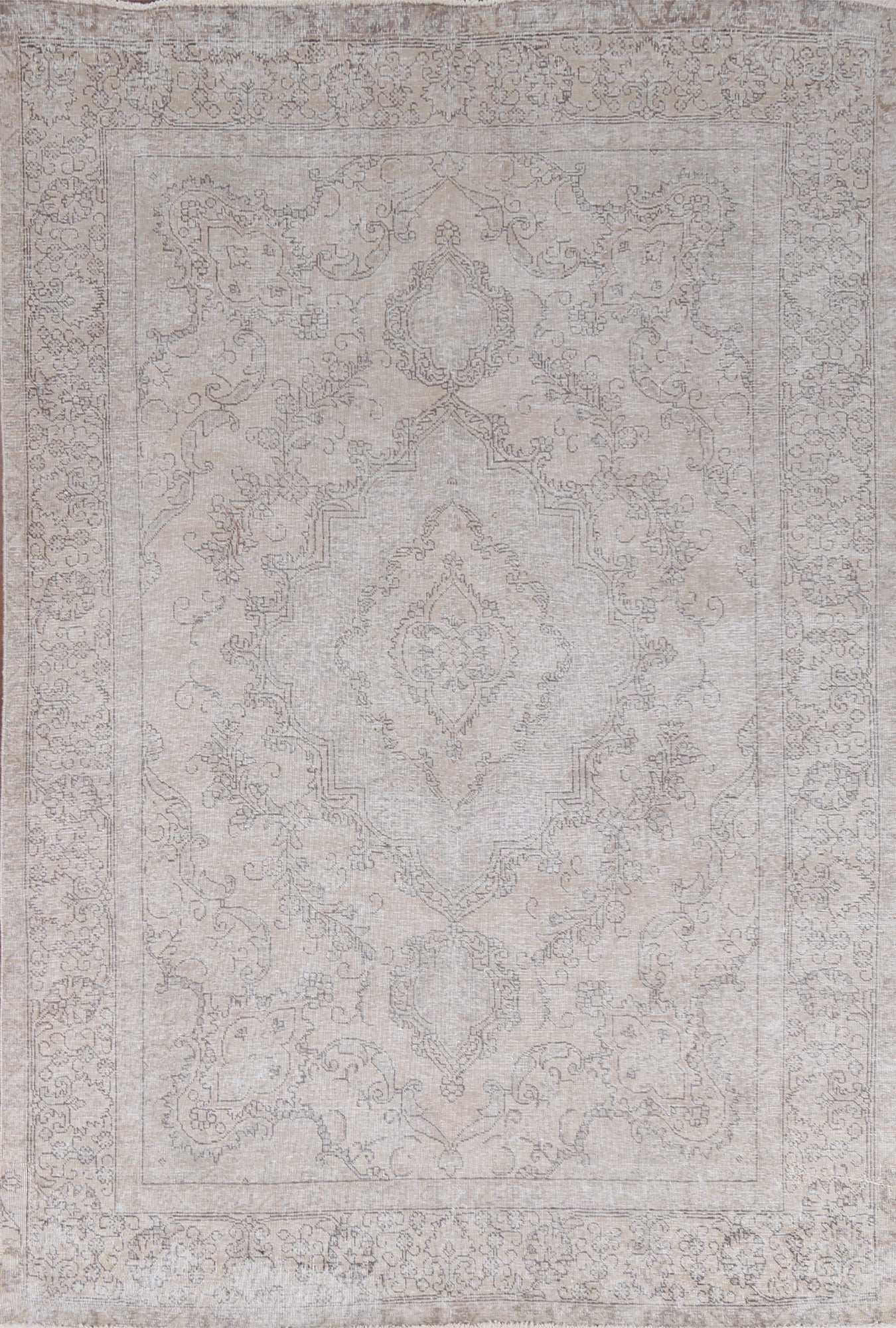 Distressed Tabriz Persian Handmade Area Rug 7x9
